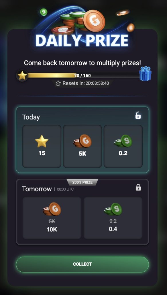 LoneStar Daily Log In Bonus